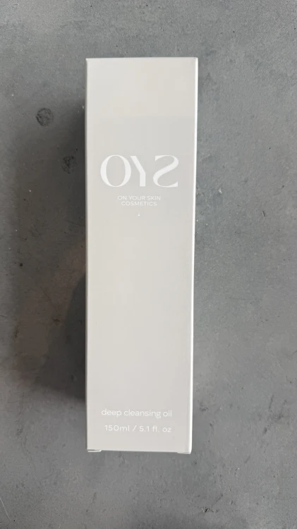 OYS Deep Cleansing Oil opakowanie kartonowe - olejek do double cleansing
