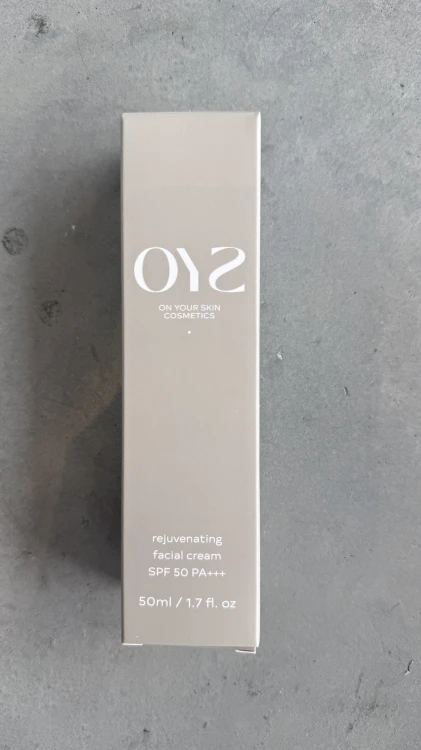 OYS krem odmładzający SPF 50 PA+++ opakowanie — ochrona UVA UVB na co dzień.jpg